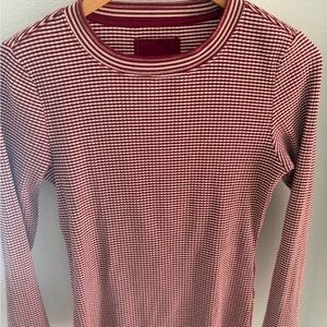 Women's Red Striped Top